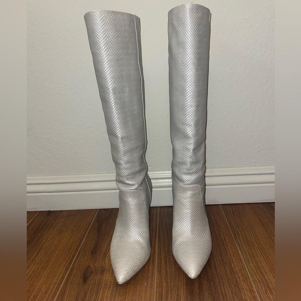 PAIGE Carmen Pearl Snake Tall Boots